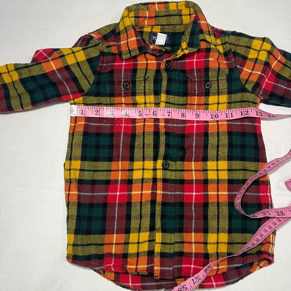 THE CHILDREN'S PLACE BOYS FLANNEL BUTTON SHIRT (198)